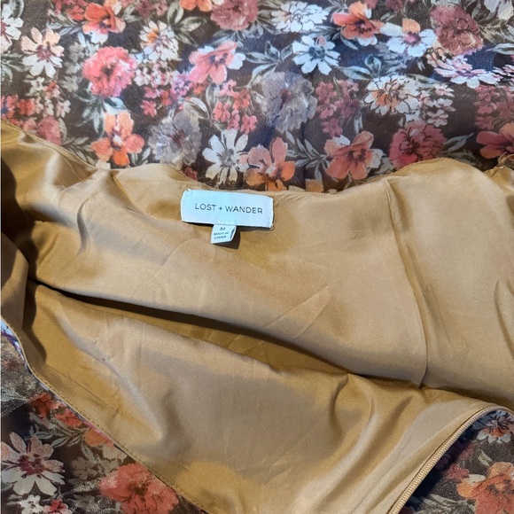 Lost + Wander Floral Maxi Skirt in Peaches, Corals, Browns! - Picture 5 of 7